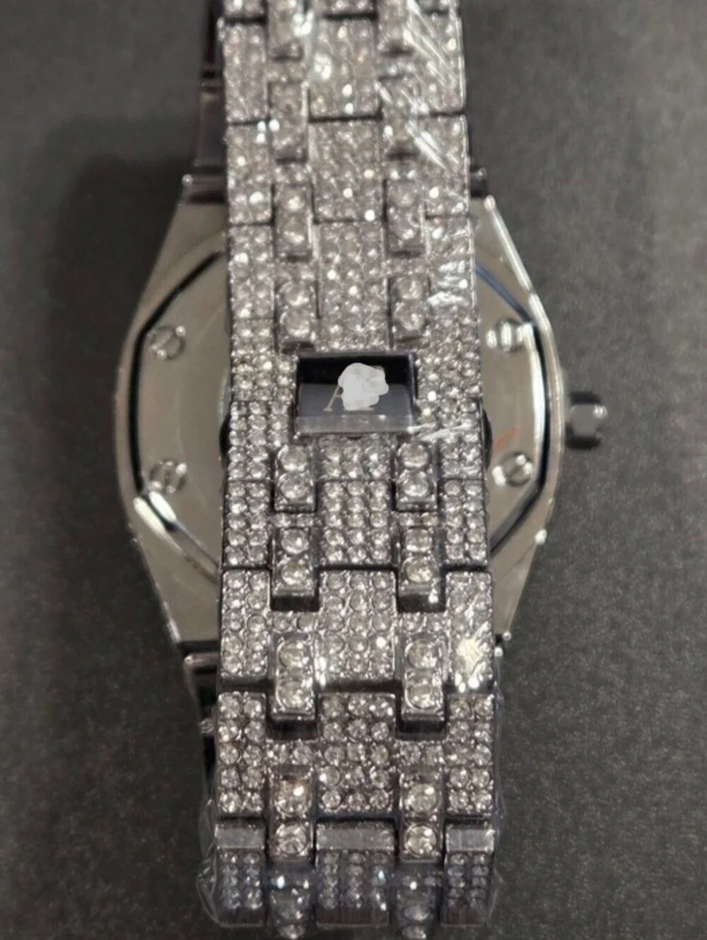Fully Iced Out VVS Moissanite Diamond Stainless Steel Watch 44MM